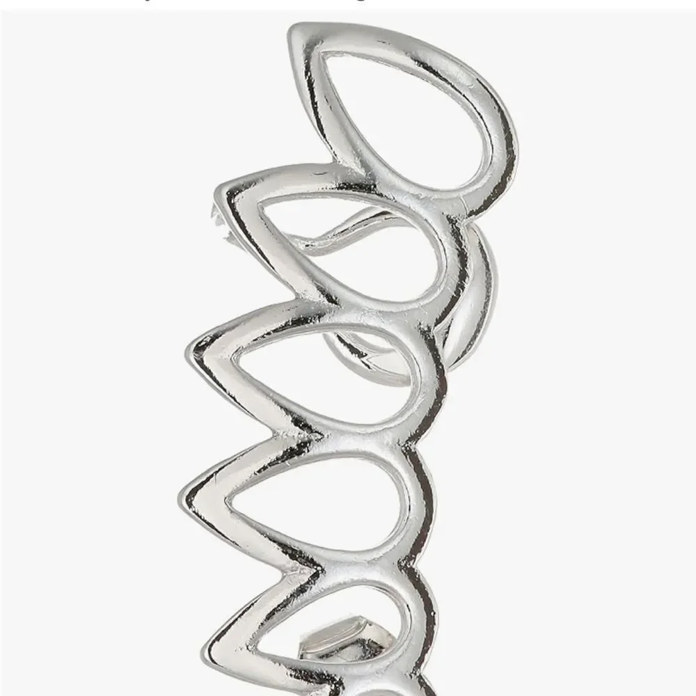 Polaris stud earrings asymmetrical design by nOIr jewelry collection
